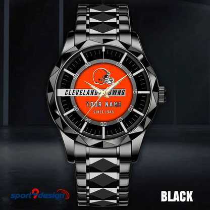 Cleveland Browns Luxury Diamond Men Watch Trending 2025