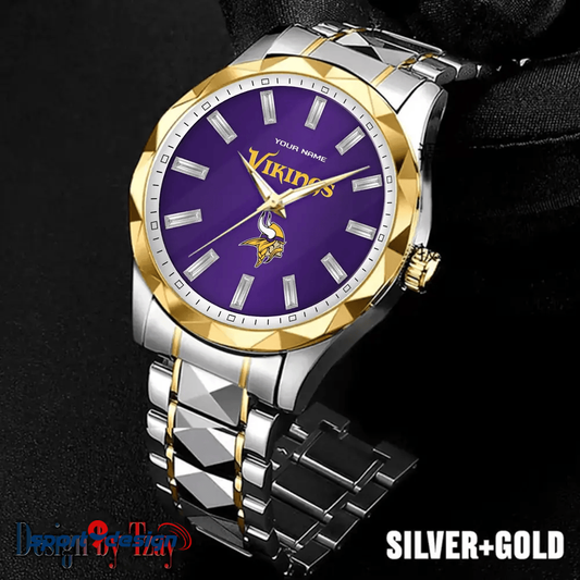 Minnesota Vikings Luxury Diamond Men Watch Trending 2025