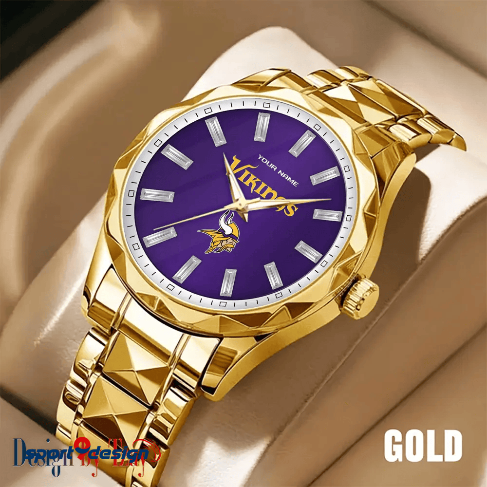 Minnesota Vikings Luxury Diamond Men Watch Trending 2025