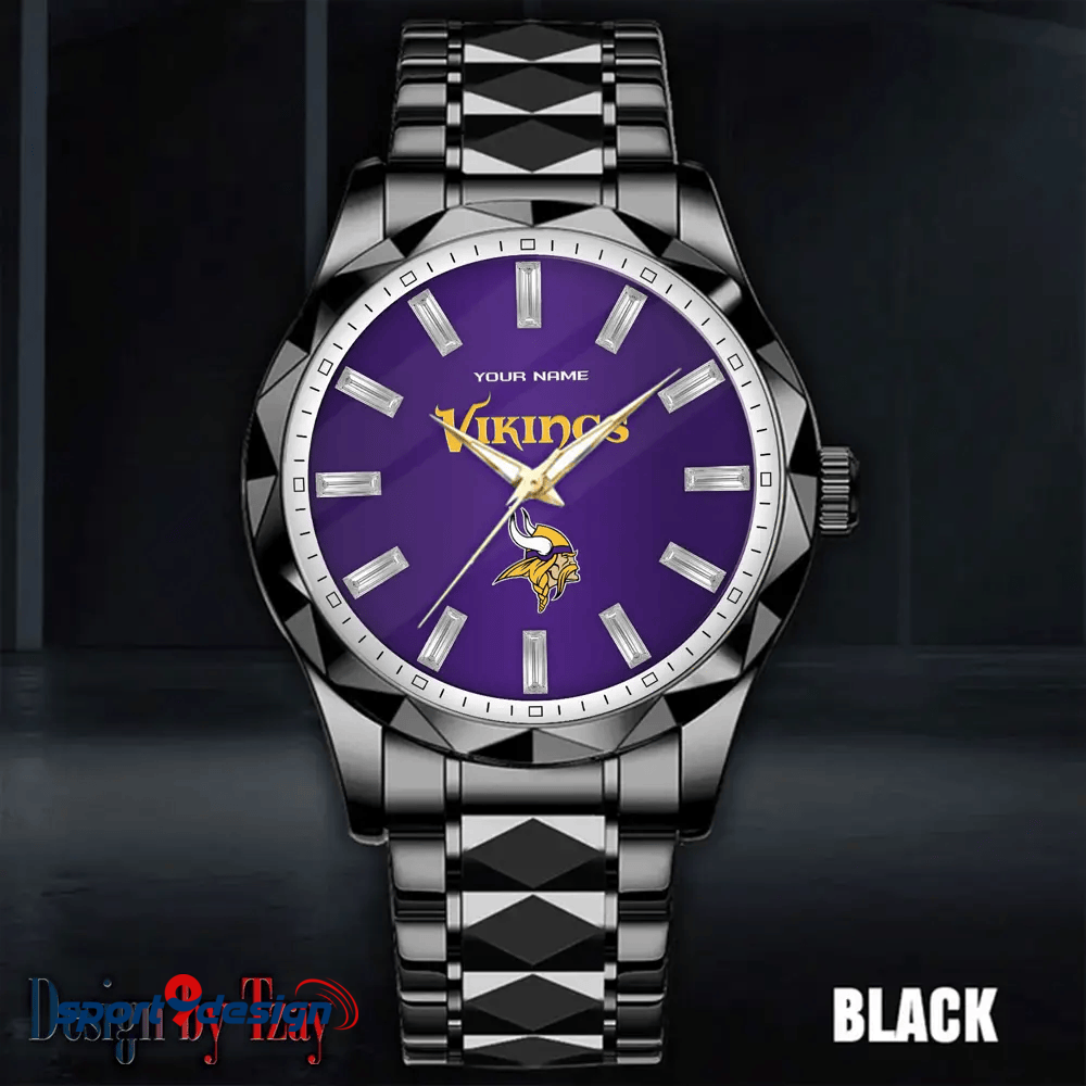 Minnesota Vikings Luxury Diamond Men Watch Trending 2025