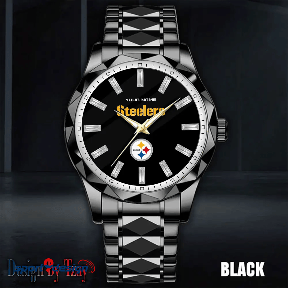Pittsburgh Steelers Luxury Diamond Men Watch Trending 2025