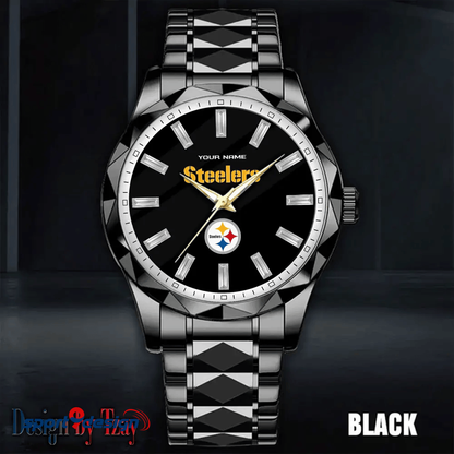 Pittsburgh Steelers Luxury Diamond Men Watch Trending 2025