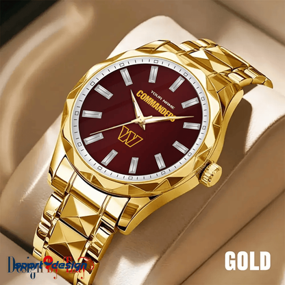 Washington Commanders Luxury Diamond Men Watch Trending 2025