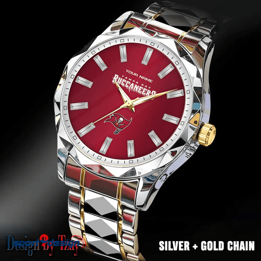 Tampa Bay Buccaneers Luxury Diamond Men Watch Trending 2025