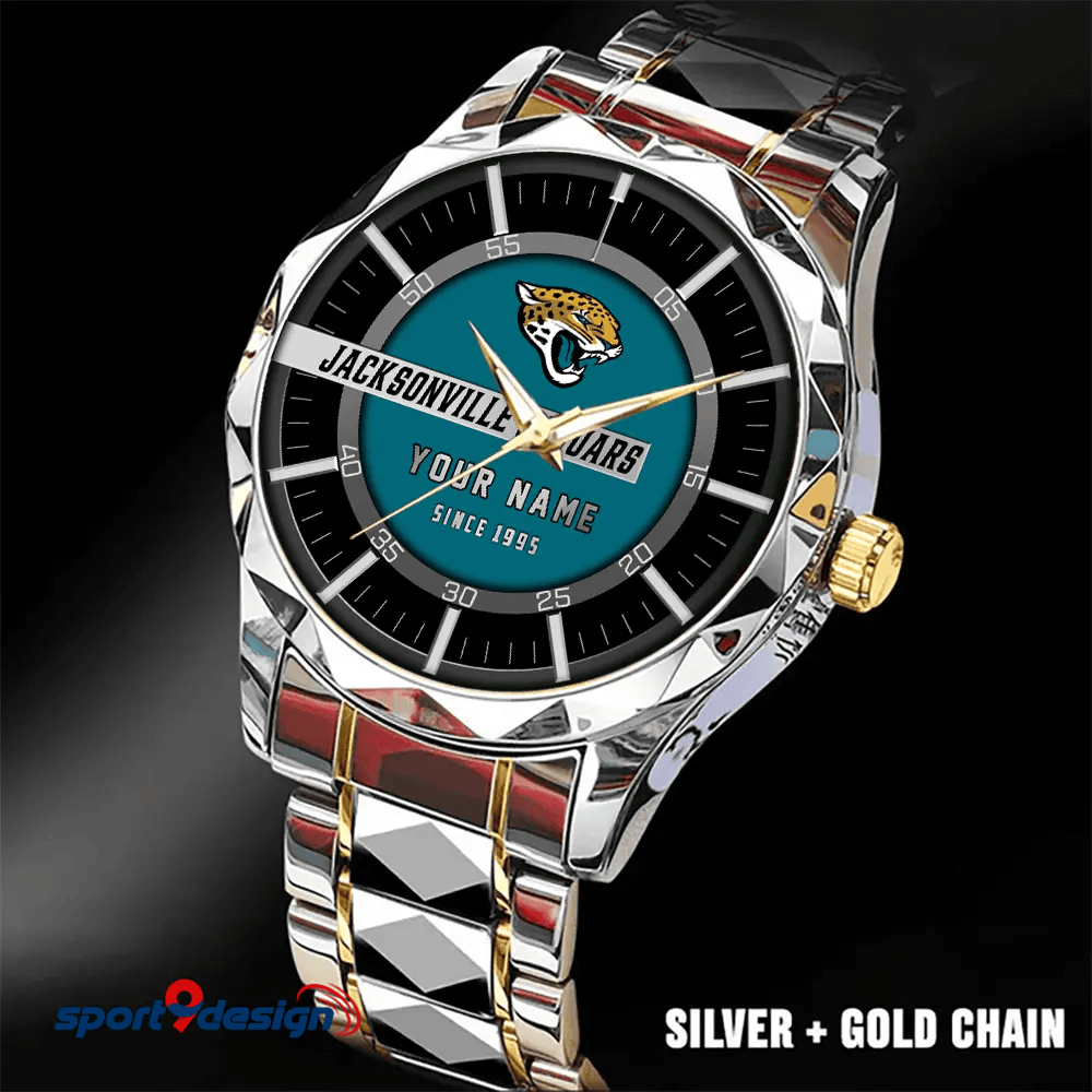 Jacksonville Jaguars Luxury Diamond Men Watch Trending 2025