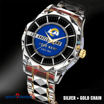 Los Angeles Rams Luxury Diamond Men Watch Trending 2025