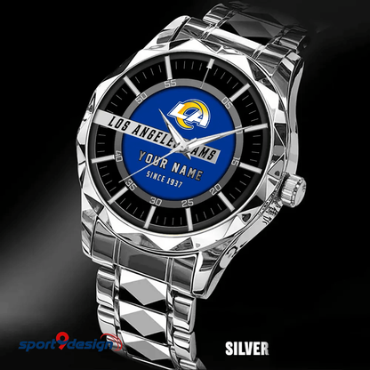 Los Angeles Rams Luxury Diamond Men Watch Trending 2025