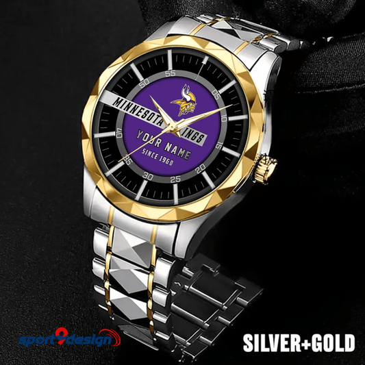 Minnesota Vikings Luxury Diamond Men Watch Trending 2025