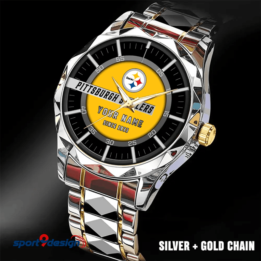 Pittsburgh Steelers Luxury Diamond Men Watch Trending 2025