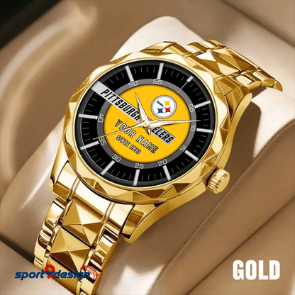 Pittsburgh Steelers Luxury Diamond Men Watch Trending 2025