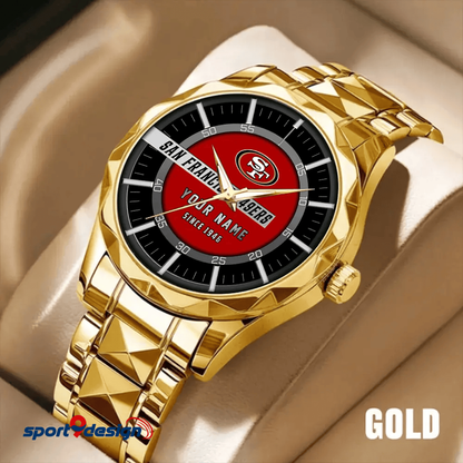 San Francisco 49ers Luxury Diamond Men Watch Trending 2025