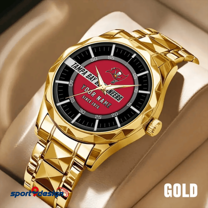 Tampa Bay Buccaneers Luxury Diamond Men Watch Trending 2025
