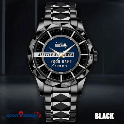 Seattle Seahawks Luxury Diamond Men Watch Trending 2025