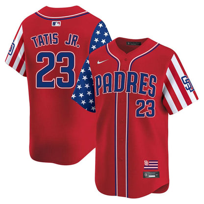 Men's San Diego Padres Independence Day Jersey - All Stitched