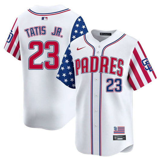 Men's San Diego Padres Independence Day Jersey - All Stitched