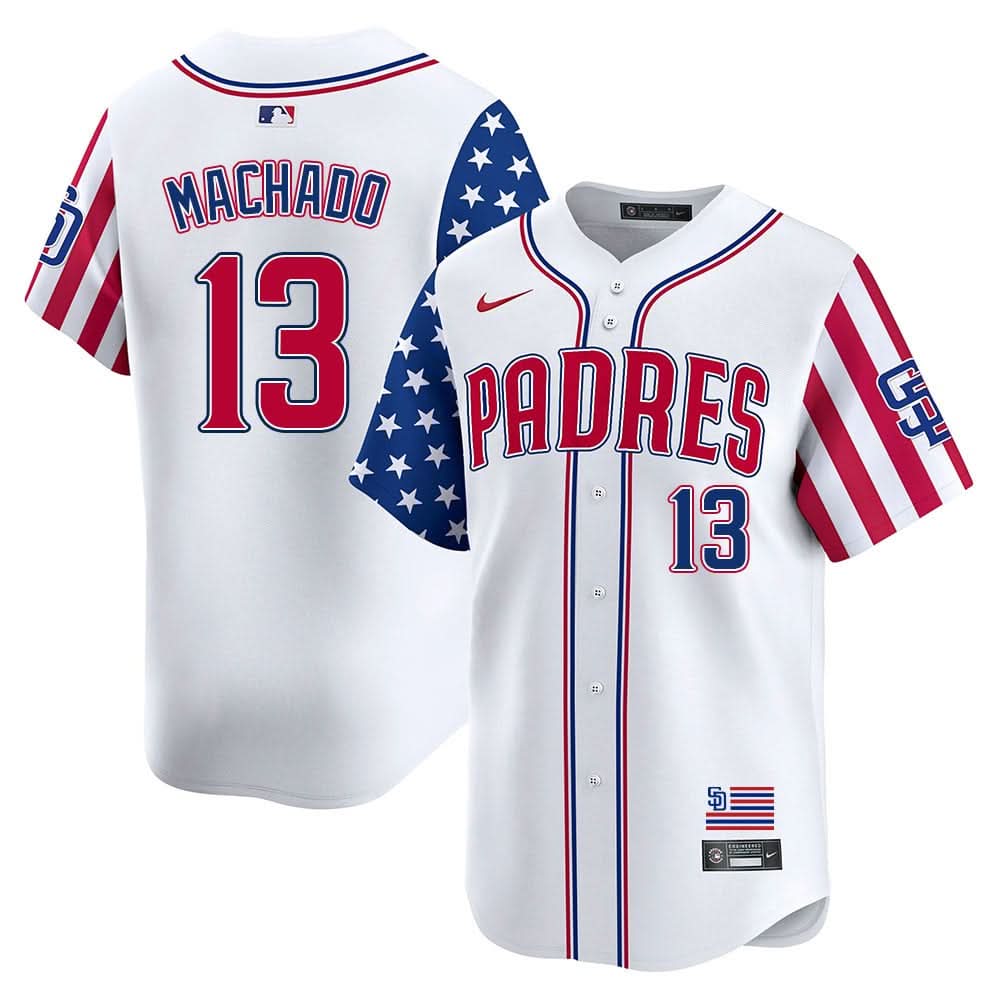 Men's San Diego Padres Independence Day Jersey - All Stitched
