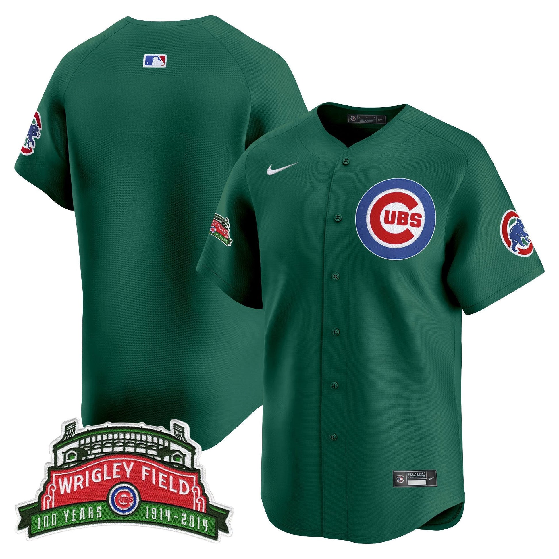 Men's Chicago Cubs Wrigley Field Style Vapor Premier Limited Jersey - All Stitched