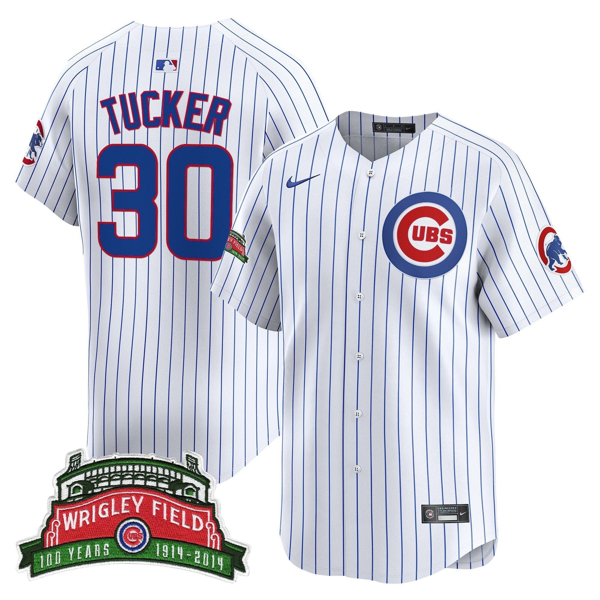 Men's Chicago Cubs Wrigley Field Style Vapor Premier Limited Jersey - All Stitched