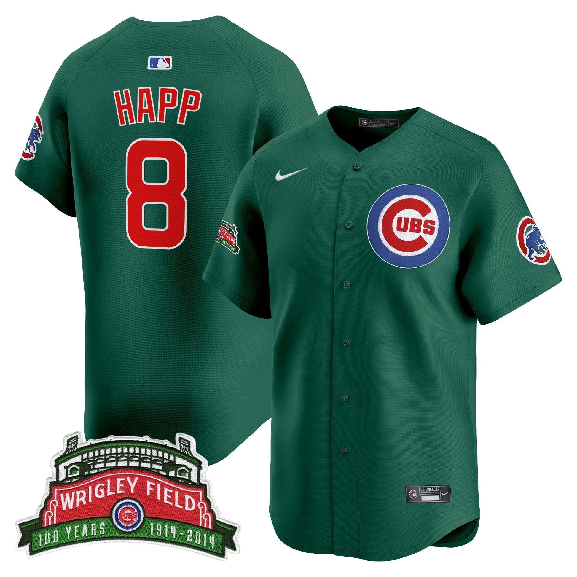 Men's Chicago Cubs Wrigley Field Style Vapor Premier Limited Jersey - All Stitched