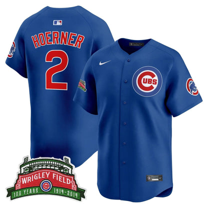 Men's Chicago Cubs Wrigley Field Style Vapor Premier Limited Jersey - All Stitched