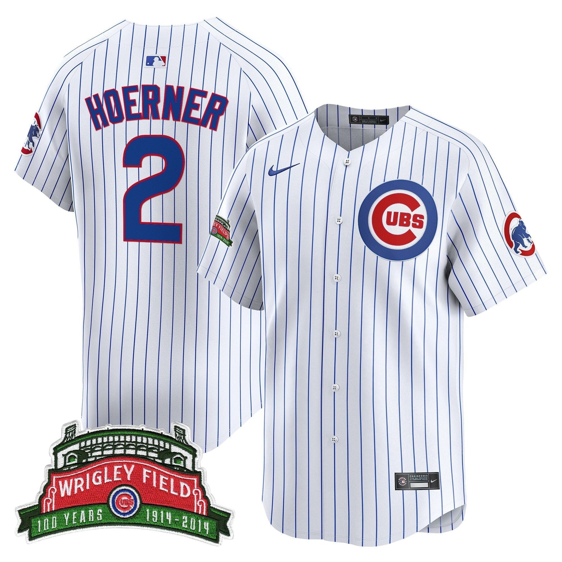 Men's Chicago Cubs Wrigley Field Style Vapor Premier Limited Jersey - All Stitched