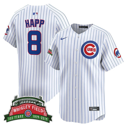Men's Chicago Cubs Wrigley Field Style Vapor Premier Limited Jersey - All Stitched