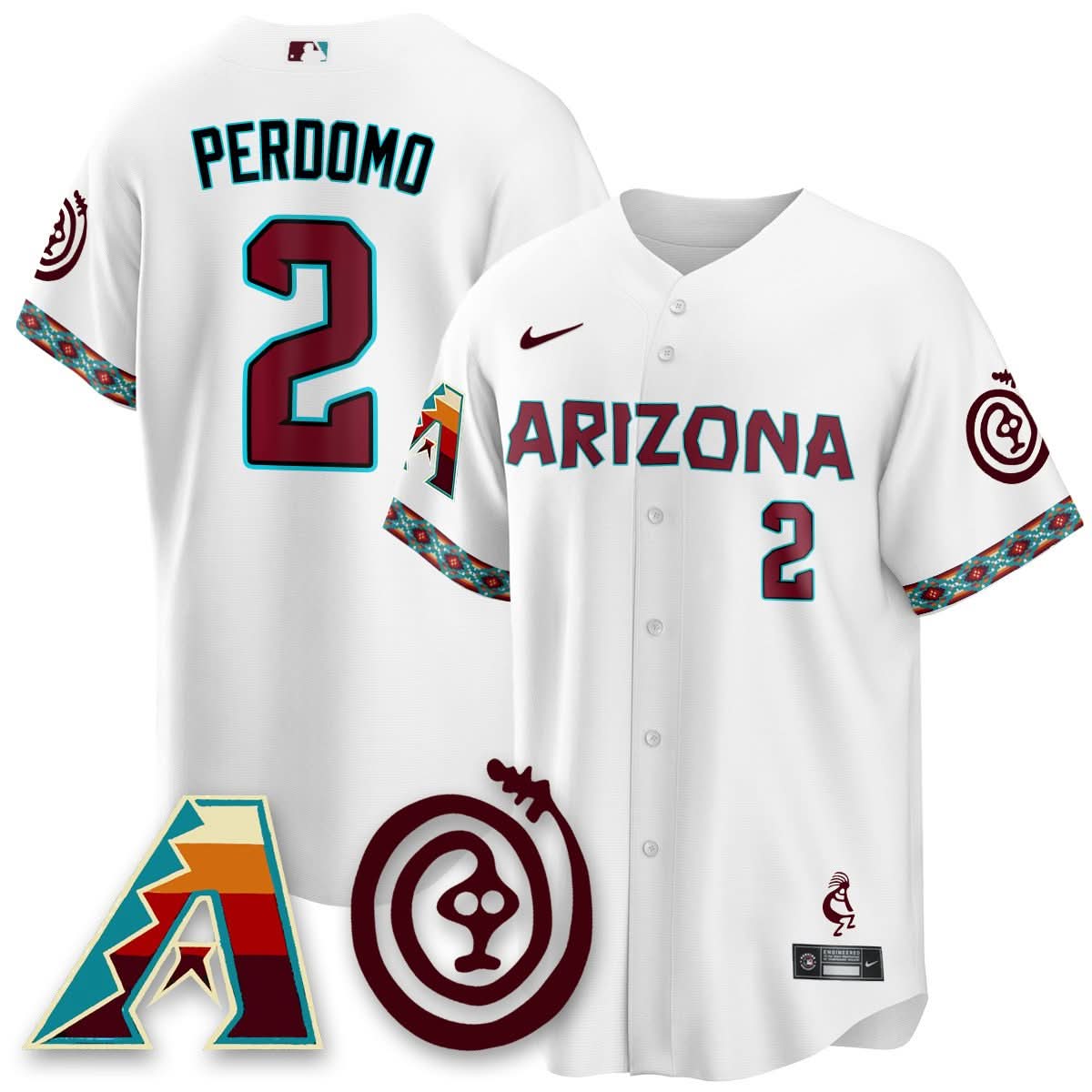 Men's Arizona Diamondbacks City Connect Concept Jersey V2 - All Stitched