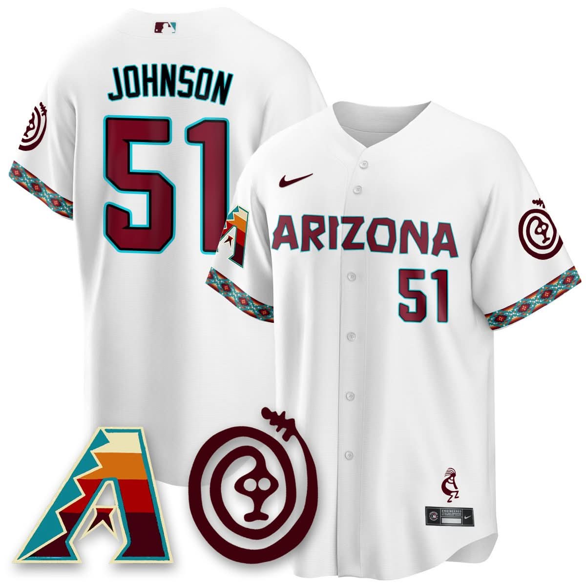 Men's Arizona Diamondbacks City Connect Concept Jersey V2 - All Stitched