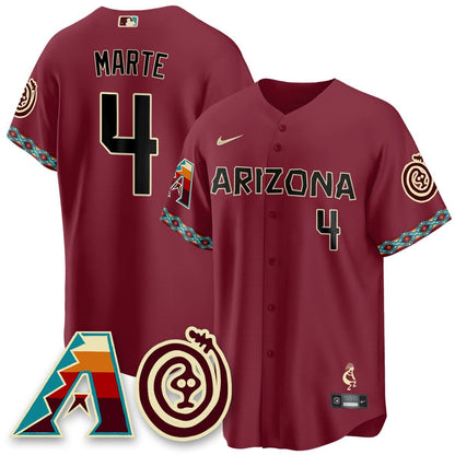 Men's Arizona Diamondbacks City Connect Concept Jersey V2 - All Stitched