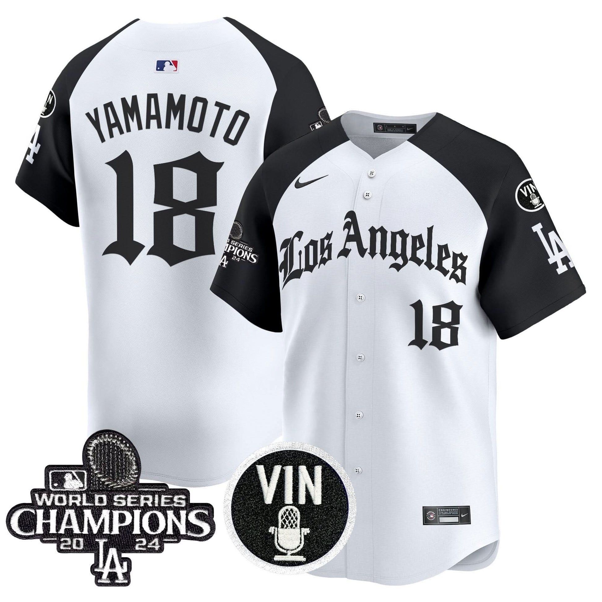 Men's Dodgers 2025 LA Gothic Style Vapor Premier Limited Jersey - All Stitched
