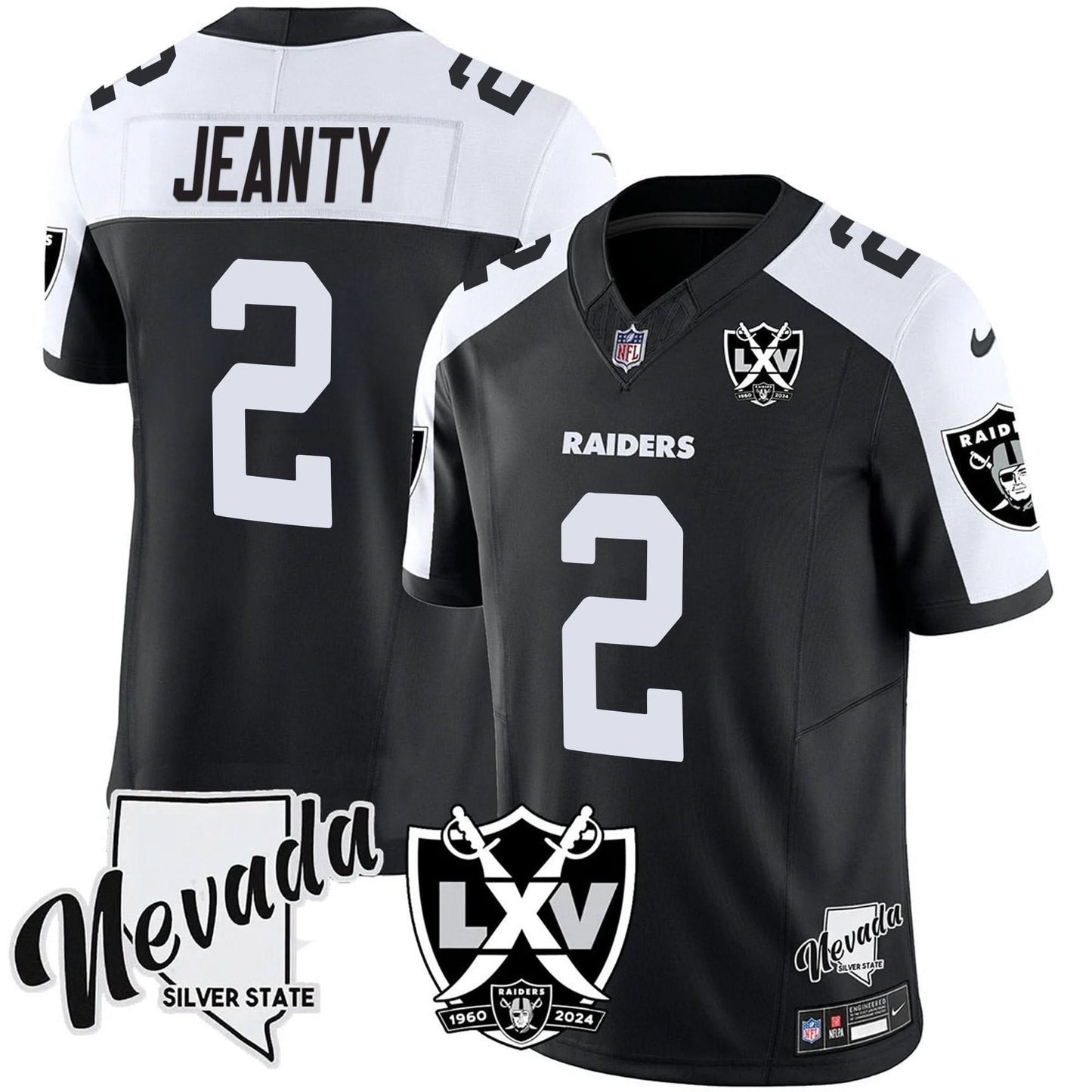 Men's Raiders 2025 Vapor Limited Jersey - 65th Anniversary - All Stitched