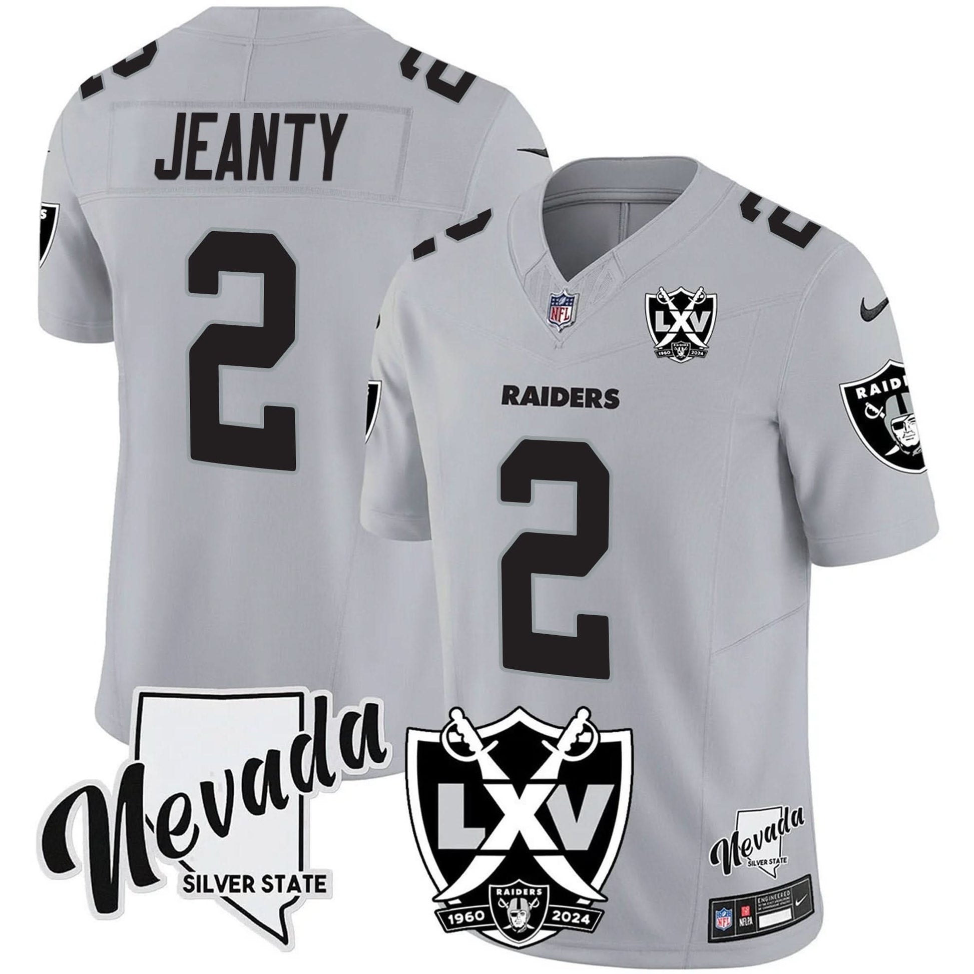 Men's Raiders 2025 Vapor Limited Jersey - 65th Anniversary - All Stitched