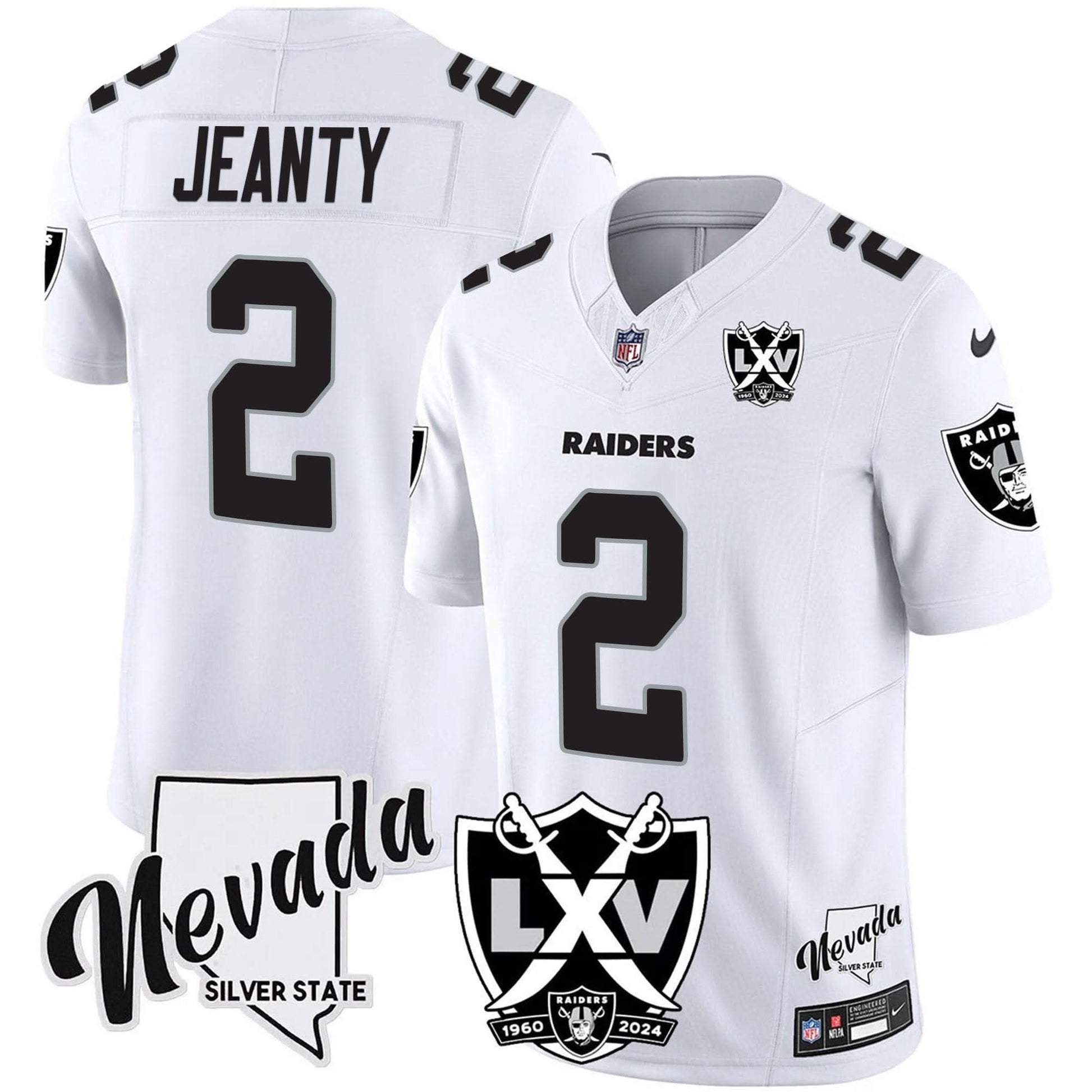 Men's Raiders 2025 Vapor Limited Jersey - 65th Anniversary - All Stitched