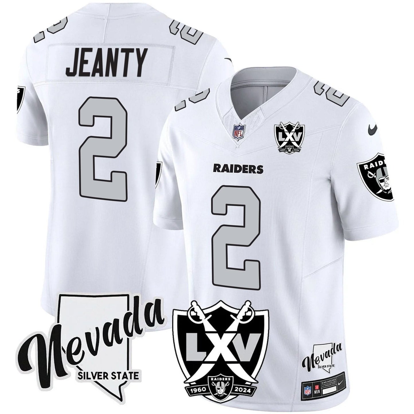 Men's Raiders 2025 Vapor Limited Jersey - 65th Anniversary - All Stitched