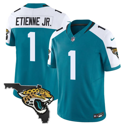 Men's Jacksonville Jaguars Florida Patch Vapor Jersey - All Stitched