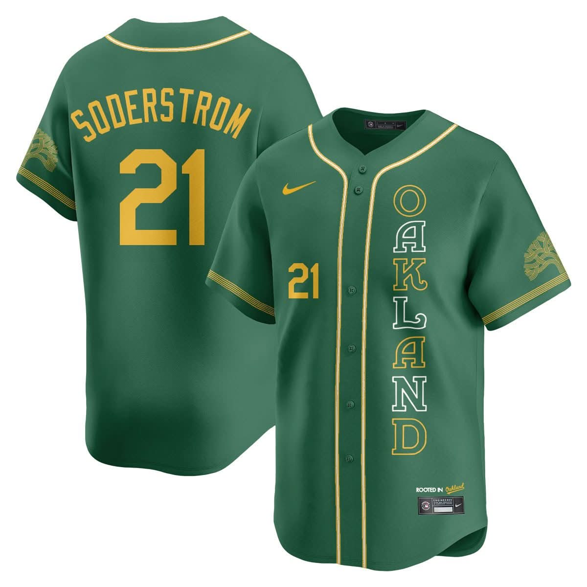Men's Oakland Athletics City Connect Concept Jersey - All Stitched