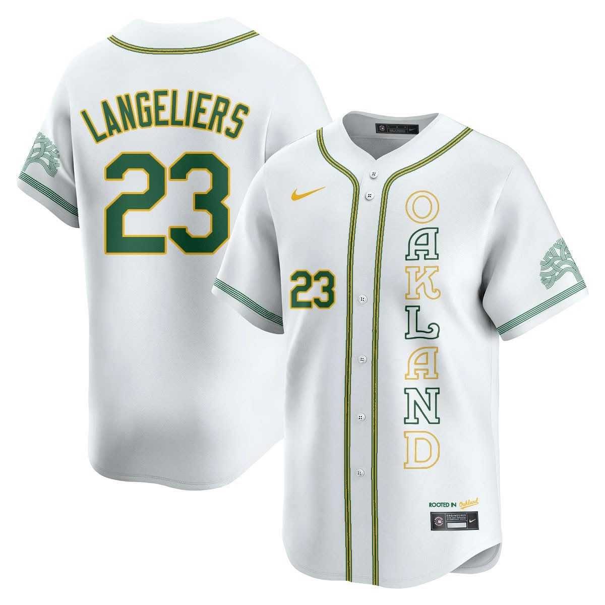 Men's Oakland Athletics City Connect Concept Jersey - All Stitched