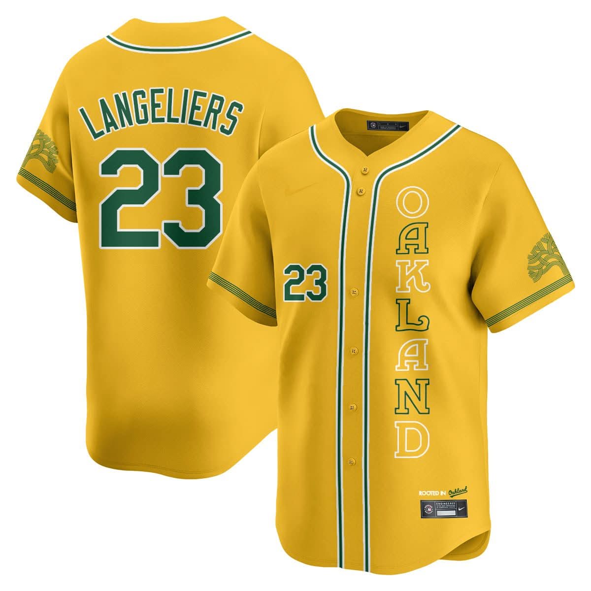 Men's Oakland Athletics City Connect Concept Jersey - All Stitched