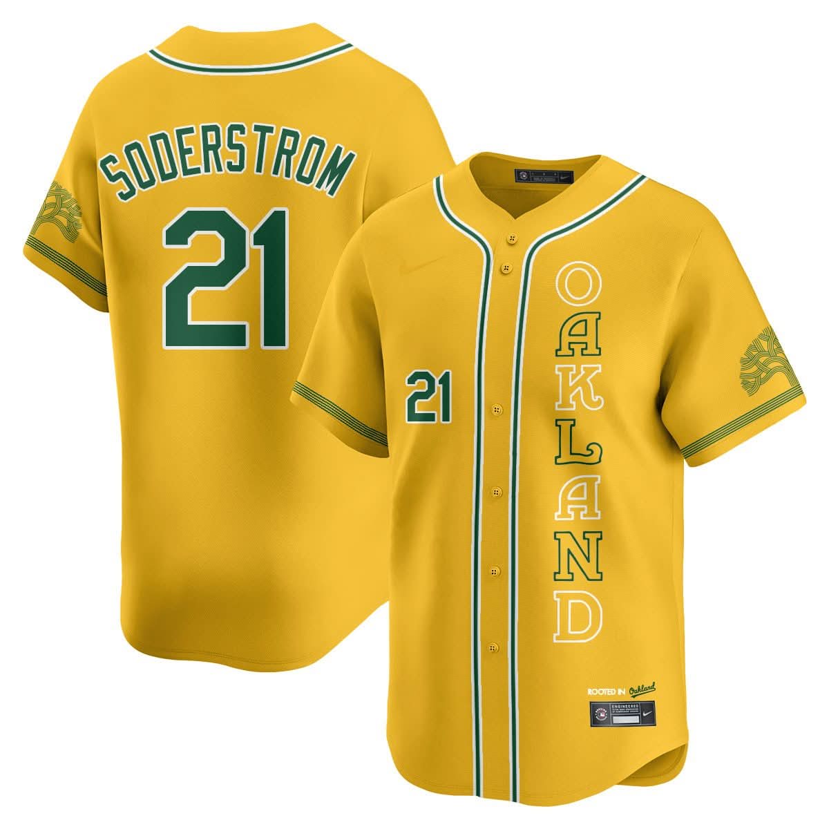Men's Oakland Athletics City Connect Concept Jersey - All Stitched