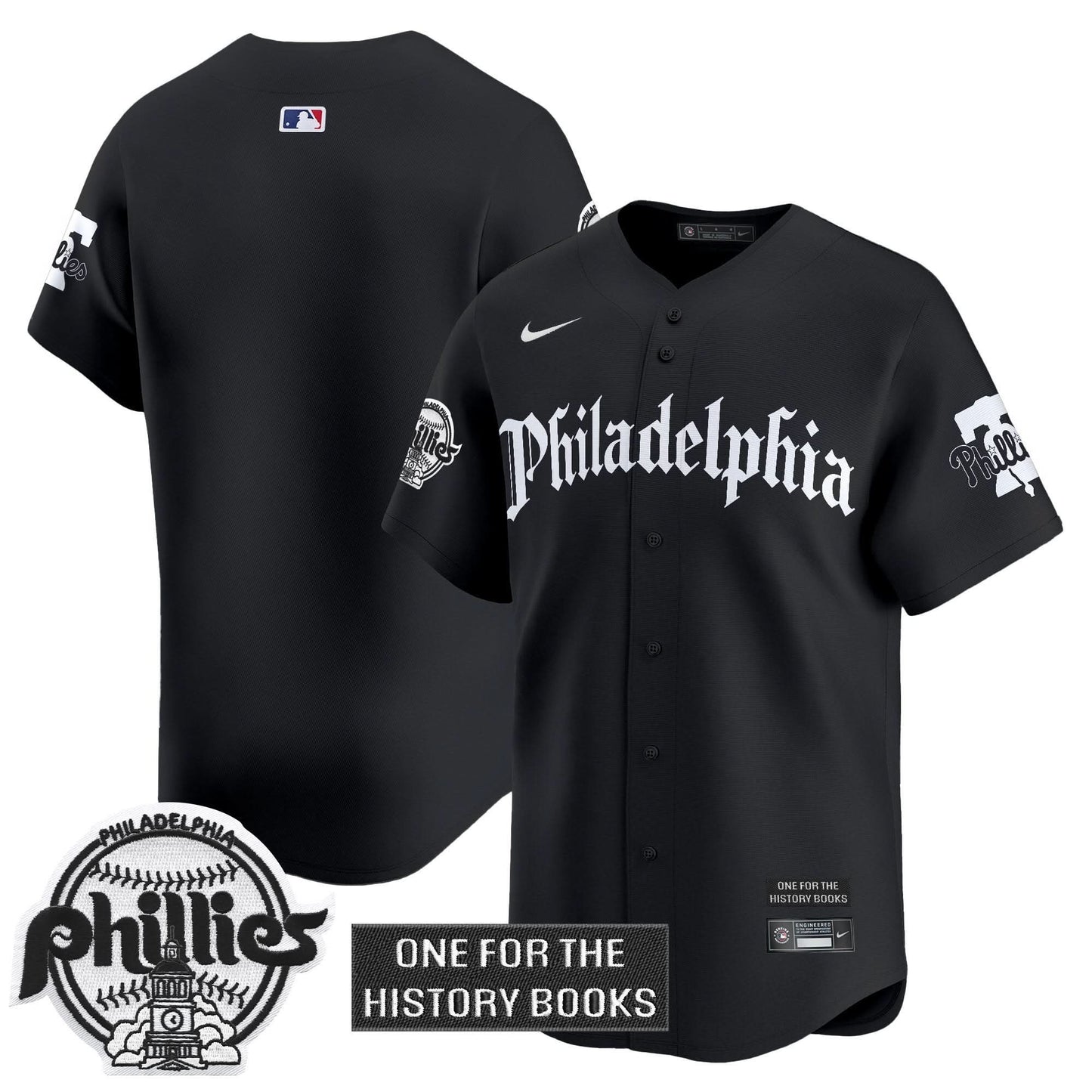 Men's Phillies 'Retro Newspaper Edition' Vapor Premier Limited Jersey - All Stitched