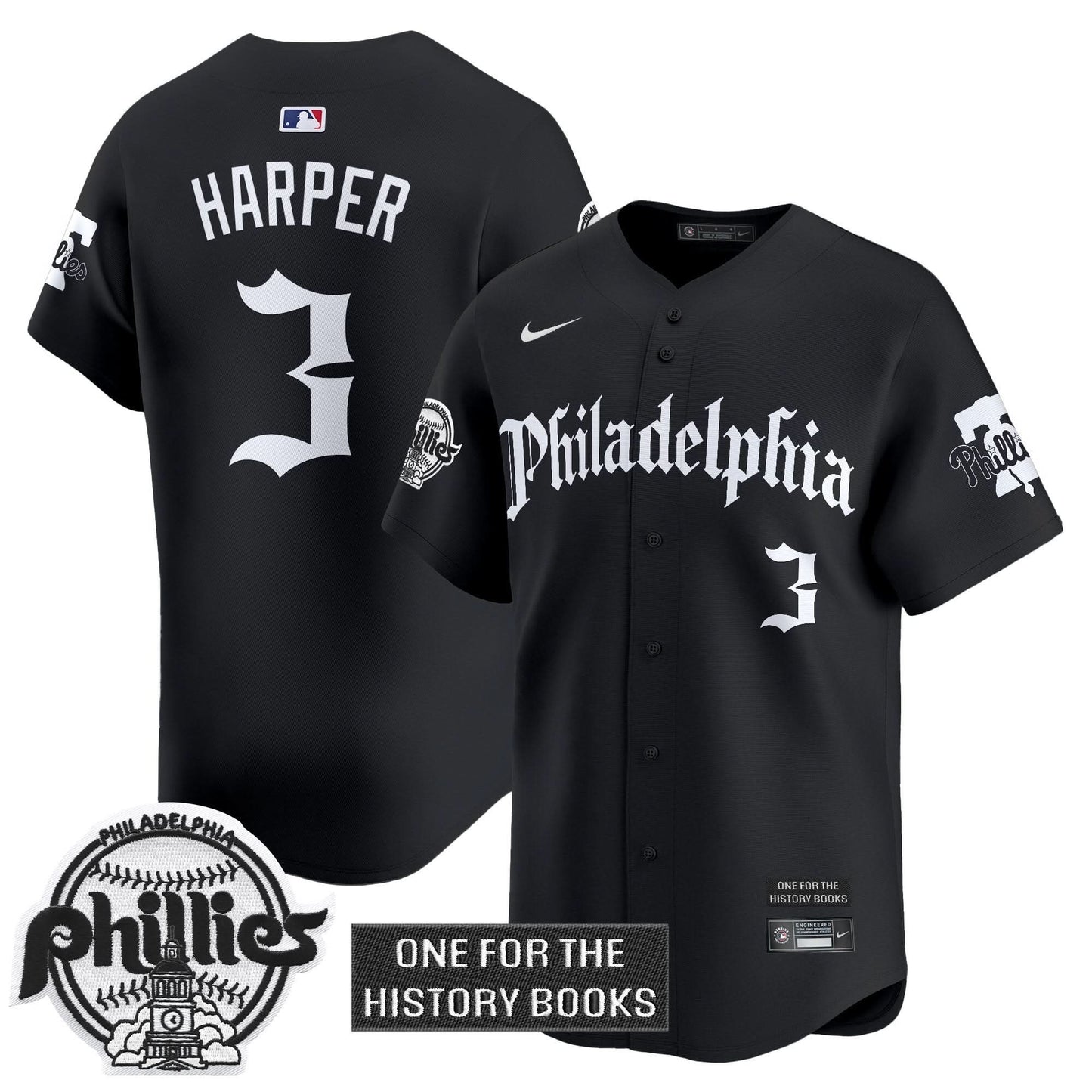 Phillies 'Retro Newspaper Edition' Vapor Premier Limited Jersey - All Stitched