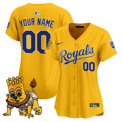 Kansas City Royals Sluggerrr Patch Vapor Premier Limited Custom Jersey - All Stitched