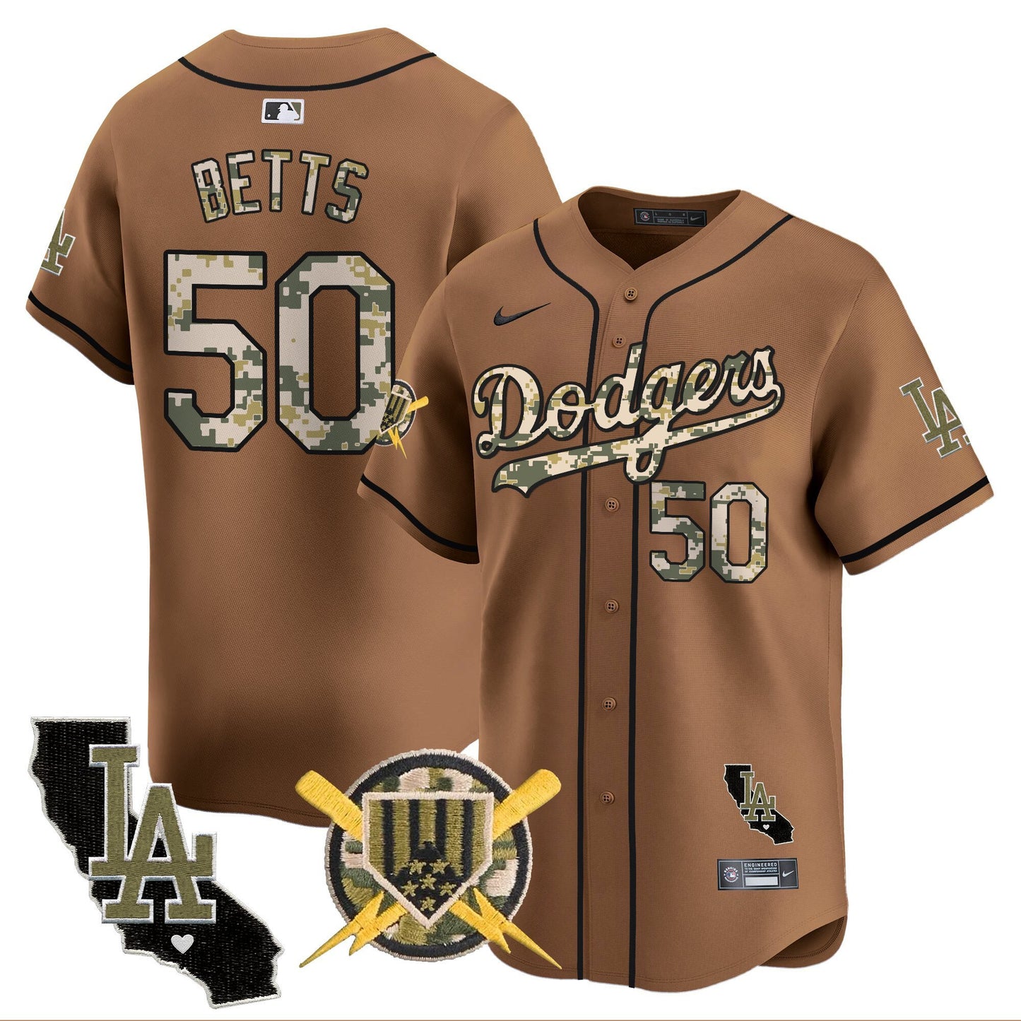 Dodgers Armed Forces Day Vapor Premier Limited Jersey - All Stitched