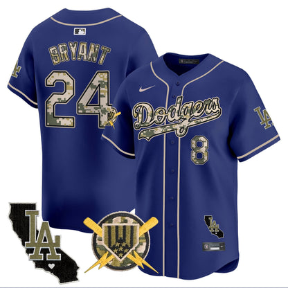 Dodgers Armed Forces Day Vapor Premier Limited Jersey - All Stitched