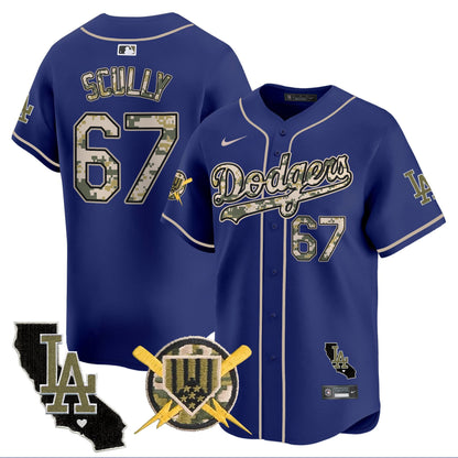 Dodgers Armed Forces Day Vapor Premier Limited Jersey - All Stitched