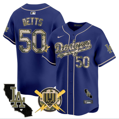 Dodgers Armed Forces Day Vapor Premier Limited Jersey - All Stitched
