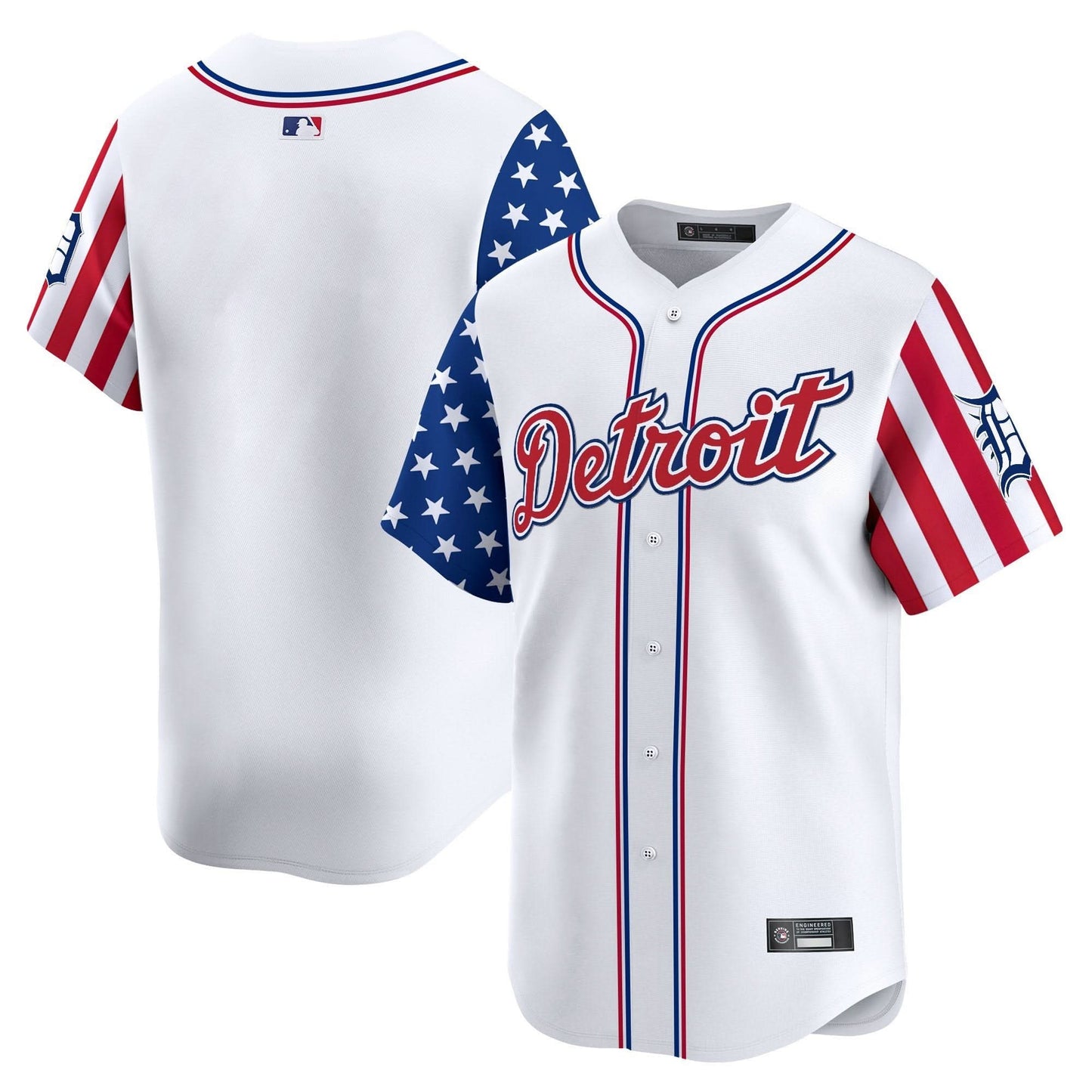 Men's Detroit Tigers 2025 Independence Day Vapor Premier Limited Jersey - All Stitched