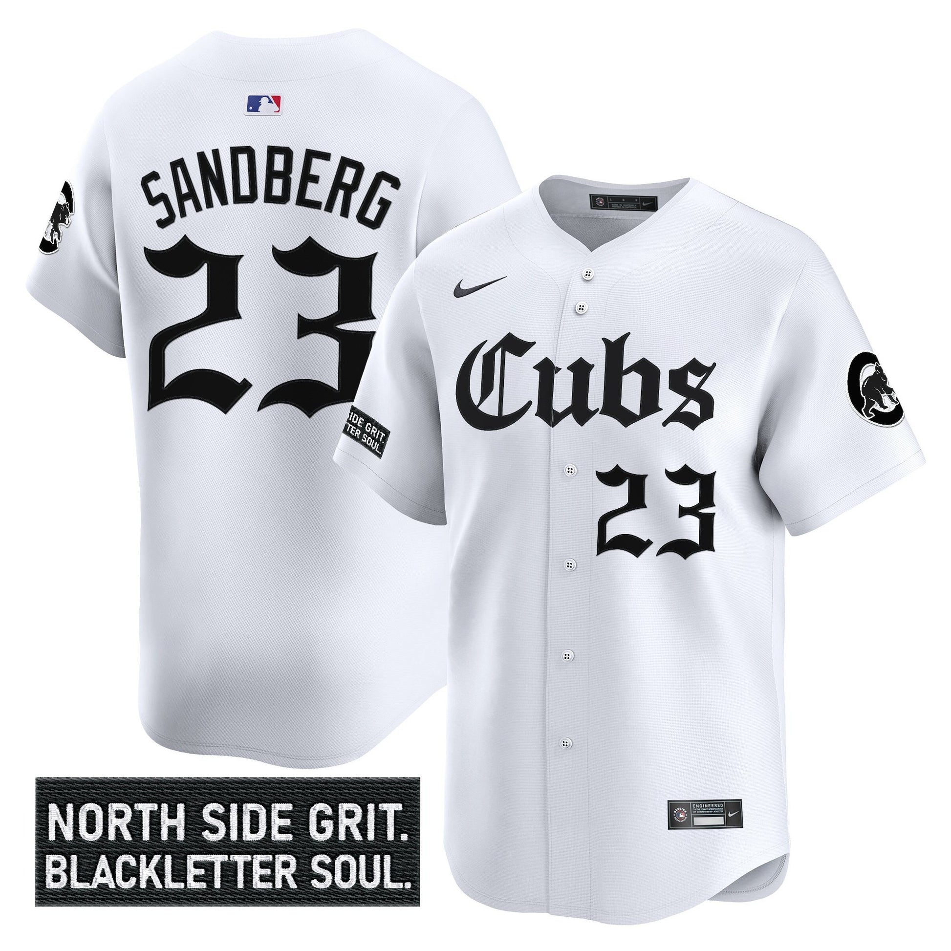 Men's Chicago Cubs 'Gothic North Side Edition' Vapor Premier Limited Jersey - All Stitched