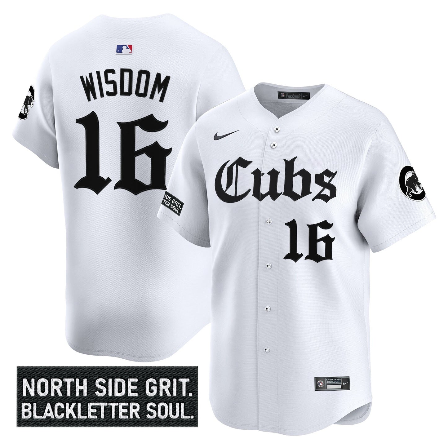 Men's Chicago Cubs 'Gothic North Side Edition' Vapor Premier Limited Jersey - All Stitched