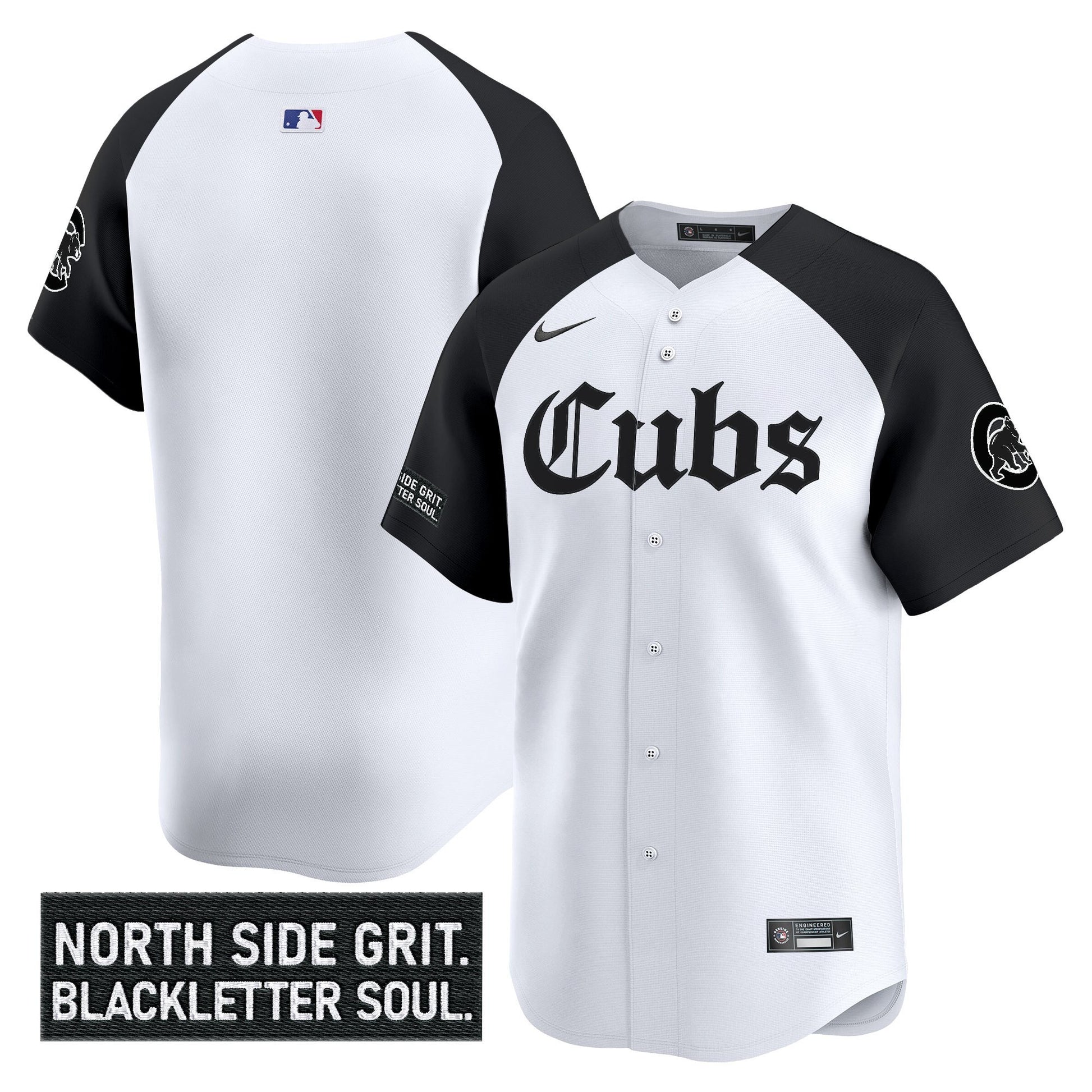 Men's Chicago Cubs 'Gothic North Side Edition' Vapor Premier Limited Jersey - All Stitched